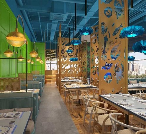 光柏士灯光设计案例丨深圳淘鲜餐厅店 光柏士灯光设计案例丨深圳淘鲜餐厅店