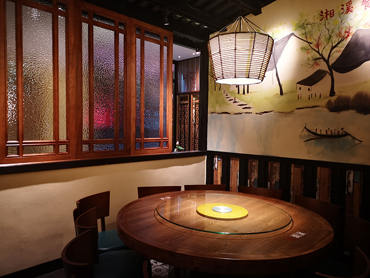 光柏士餐饮照明餐厅灯光设计项目赏析--江门市湘溪湘菜馆餐厅灯光设计